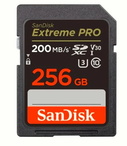 SanDisk 256GB Extreme PRO UHS-I SDXC 200mb/sn ürün görseli 1