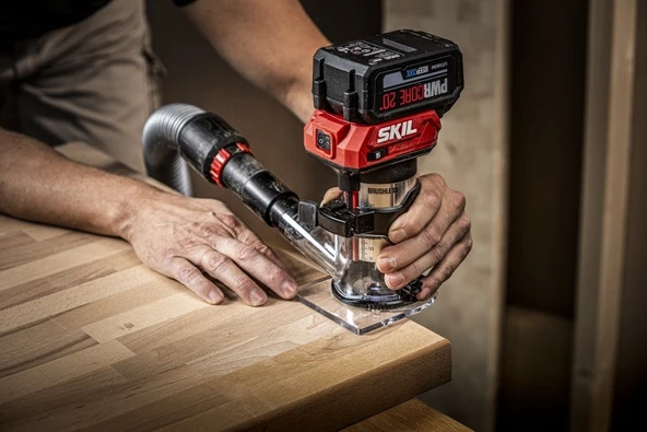SKIL COMPACT 3170CA AKÜLÜ FREZE - Resim 4