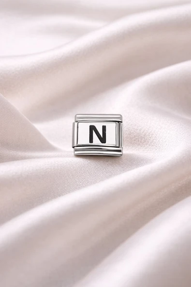 Norino Nomination Uyumlu N Harf Charm | Çelik Bileklik Aksesuarı | Kişiye Özel Harf Modülü | Minimal & Şık Tasarım ürün görseli 1