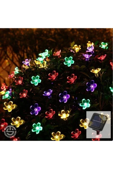 Norino Solar 30 Ledli Çiçekli RGB Bahçe Aydınlatma Dekorasyon Güneş Enerjili ürün görseli 1
