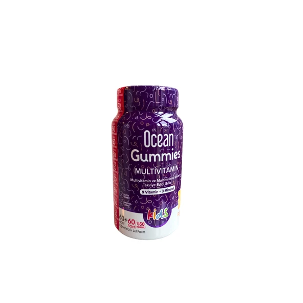 Ocean Gummies Multivitamin Kids 60 Adet 2.si %50 İndirimli ürün görseli 1