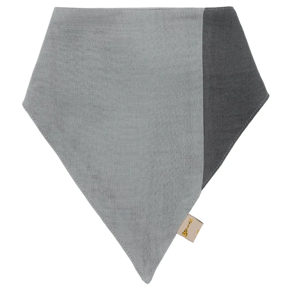 Miniboni 3'lü Müslin Fular - Grey - Resim 5