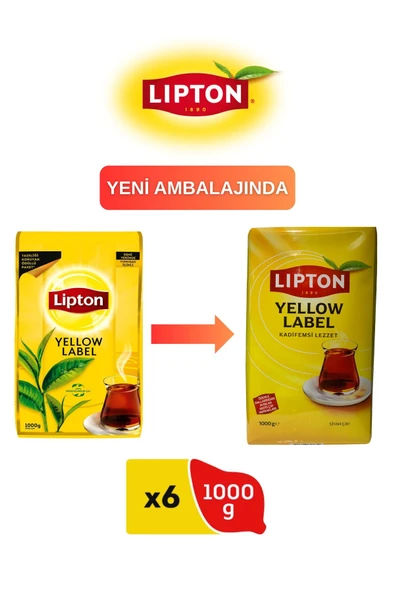 Lipton Yellow Label Çayı 1000 Gr 6 Adet ürün görseli 1