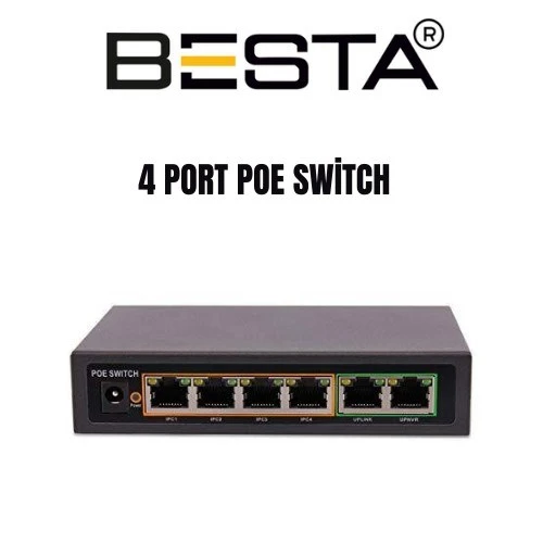 Norino 4 Port PoE Switch KD0420FL ürün görseli 1
