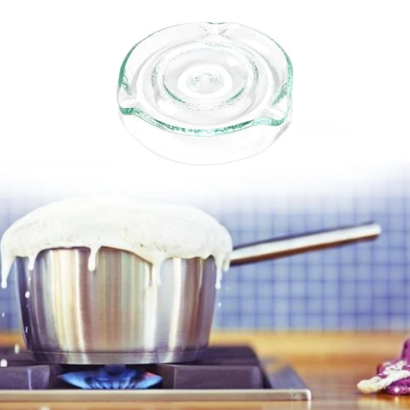 Norino Norino® Cam Süt Kaynatma ve Taşma Önleyici Aparat – Süt Taşırmaz Güvenli Kaynatma,Isıya Dayanıklı Cam ürün görseli 1