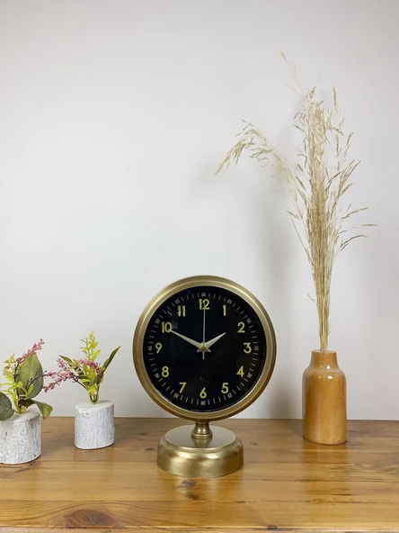 Norino Eskitme Metal Tokyo Masa Saati 25×20 cm ürün görseli 1