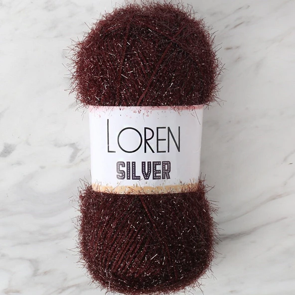 Norino LOREN SILVER KAHVERENGİ EL ÖRGÜ İPİ - RS0093 - 34089 ürün görseli 1