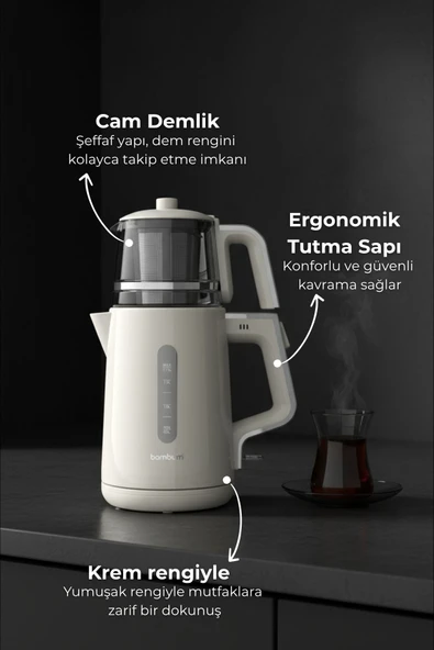 Bambum Force  Cam Demlikli Çay Makinesi ürün görseli 1