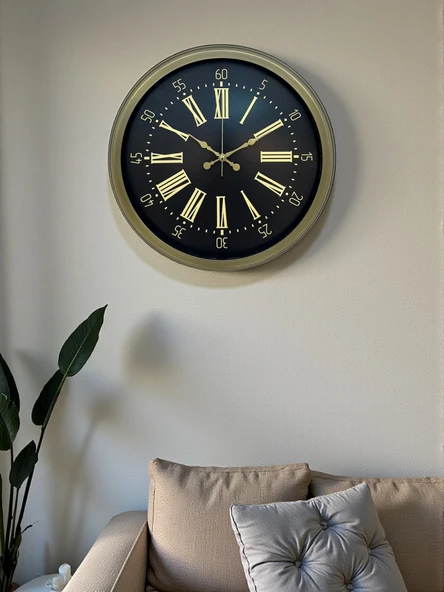 Norino 40 Cm Metal Antik Roma Eskitme Duvar Saati ürün görseli 1
