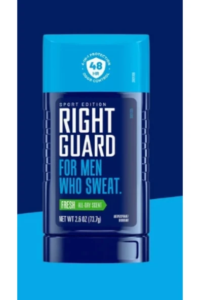 Right Guard For Men Who Sweat Fresh All Day Scent Deodorant Stick 73,7Gr ürün görseli 1