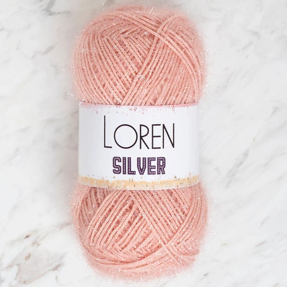 Norino Loren Silver Pudra Pembe El Örgü İpi - RS0040 - 34079 ürün görseli 1