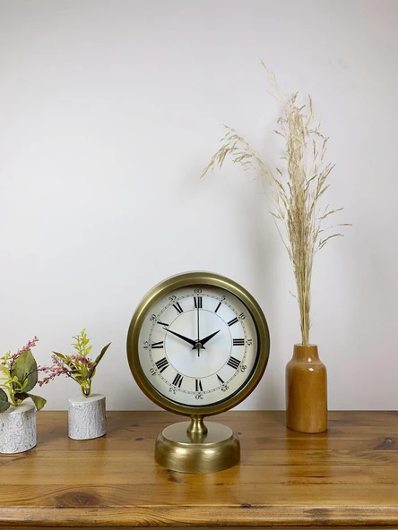 Norino Eskitme Metal Anka Masa Saati 25×20 cm ürün görseli 1