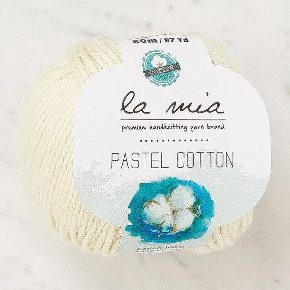 Norino La Mia Pastel Cotton Sarı El Örgü İpi - L182 - 33951 ürün görseli 1