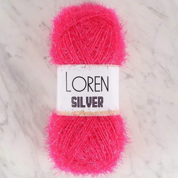 Norino Loren Silver Fuşya El Örgü İpi - RS0021 - 34077 ürün görseli 1