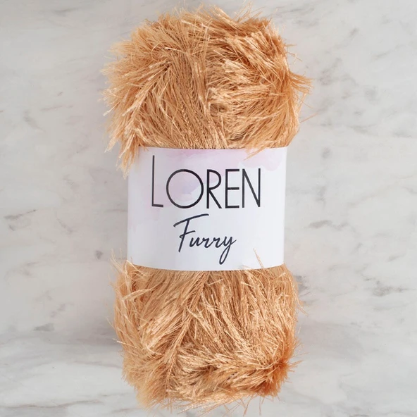 Norino Loren Furry Bej El Örgü İpi - RF0054 - 34061 ürün görseli 1