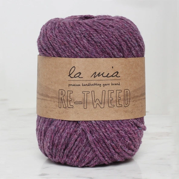 Norino La Mia Re-Tweed Mor Melanj El Örgü İpi - L143 - 34408 ürün görseli 1