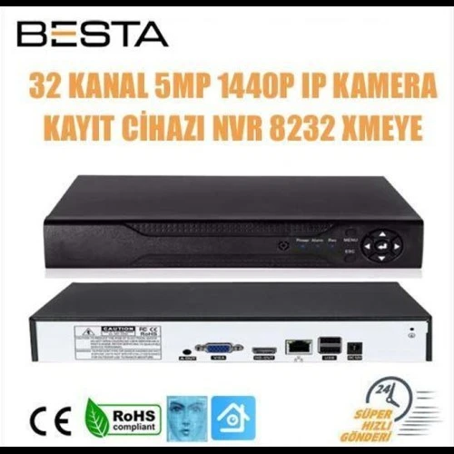 Norino 32 KANAL 5MP 1440P IP KAMERA KAYIT CİHAZI NVR 8232 XMEYE ürün görseli 1