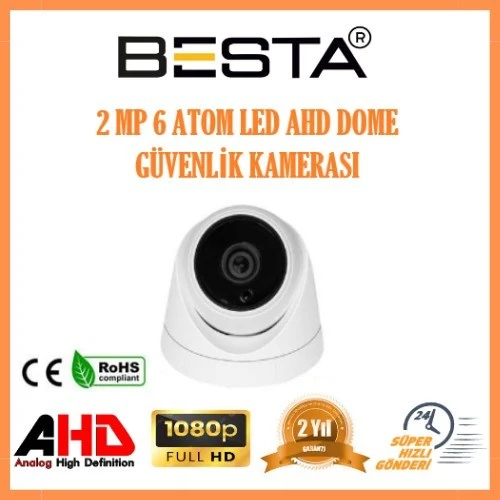 Norino KD-6329 2MP Ahd 1080P Atom Led Dome Güvenlik Kamerası ürün görseli 1