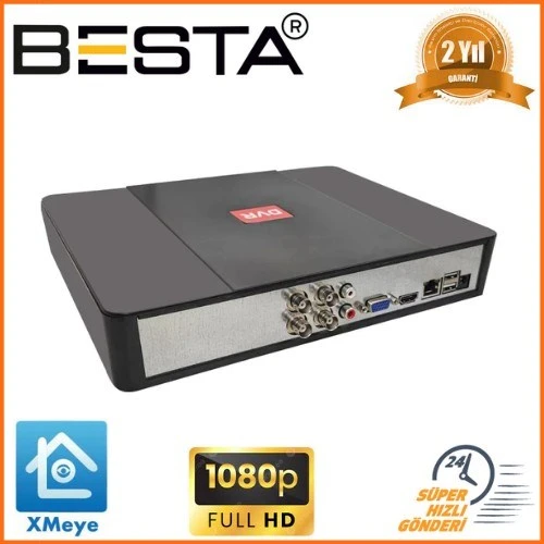 Norino 4 Kanal 1080N Tek Sesli Hibrit DVR Kayıt Cihazı KD-204 ürün görseli 1