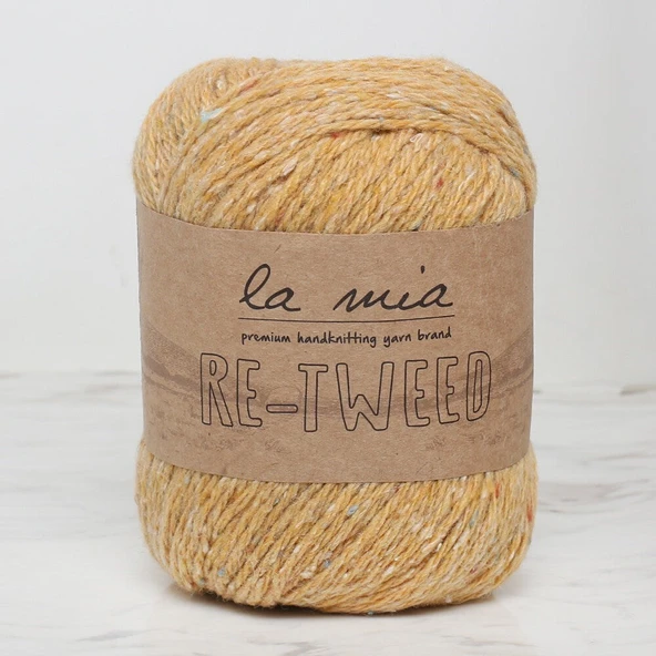 Norino La Mia Re-Tweed Sarı Melanj El Örgü İpi - L124 - 34413 ürün görseli 1