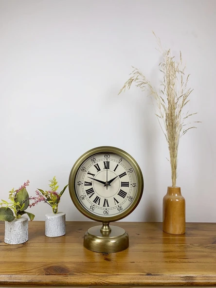Norino Eskitme Metal Orient Masa Saati 25×20 cm ürün görseli 1
