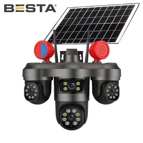 Norino Solar 4G 3 MP + 3MP + 3MP 3 KAMERALI KABLOSUZ GÜVENLİK KAMERASI BS-55G ürün görseli 1
