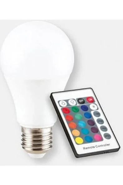 Uzaktan Kumandalı Led Ampül Rgb (Renk Değiştiren) ürün görseli 1