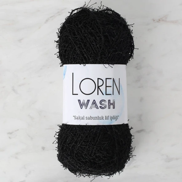 Norino Loren Wash Siyah El Örgü İpi - R004 - 34041 ürün görseli 1