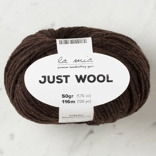 Norino La Mia Just Wool Koyu Kahve El Örgü İpi - LT006 - 33838 ürün görseli 1