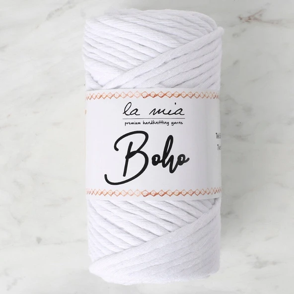 Norino La Mia Boho Beyaz Büküm Makrome İpi - L001 - 33994 ürün görseli 1