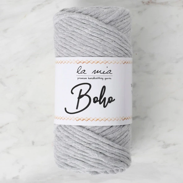 Norino La Mia Boho Açık Gri Büküm Makrome İpi - L044 - 34210 ürün görseli 1