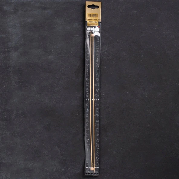 Norino Addi Bambus 2mm 35cm Bambu Örgü Şişi - 500-7 ürün görseli 1