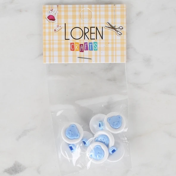 Norino Loren Crafts 8 li Mavi Düğme - 622 ürün görseli 1