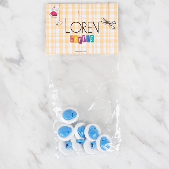 Norino Loren Crafts 8 li Mavi Uğur Böceği Düğme - 644 ürün görseli 1