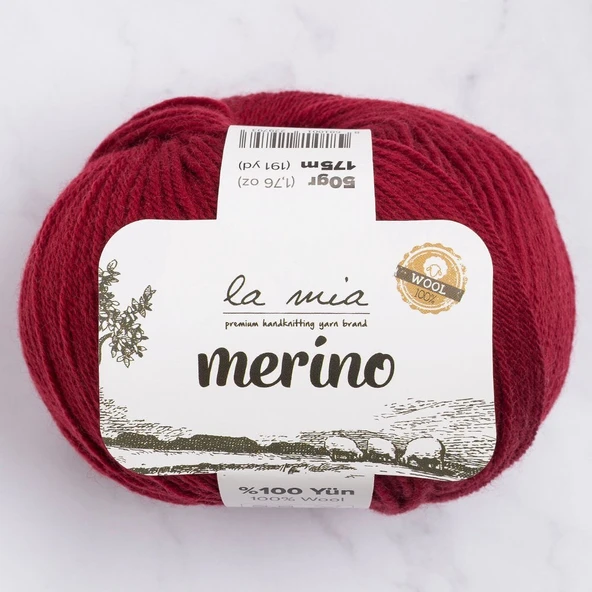 Norino La Mia Merino Bordo El Örgü İpi - L065 - 33792 ürün görseli 1