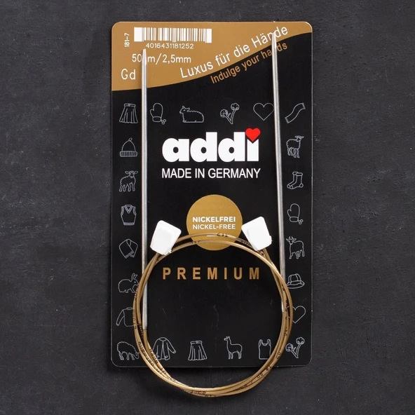 Norino Addi Flexi-Bel 2,5mm 50cm Esnek Örgü Şişi - 181-7 ürün görseli 1