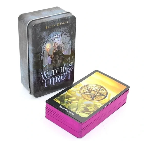Norino By Ellen Dugan Witches (cadı) Metal Kutulu Tarot Kartı ürün görseli 1