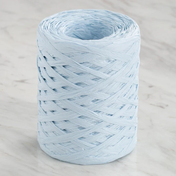 Norino Loren Natural Raffia 90 gr Açık Mavi Kağıt İp - 27 ürün görseli 1
