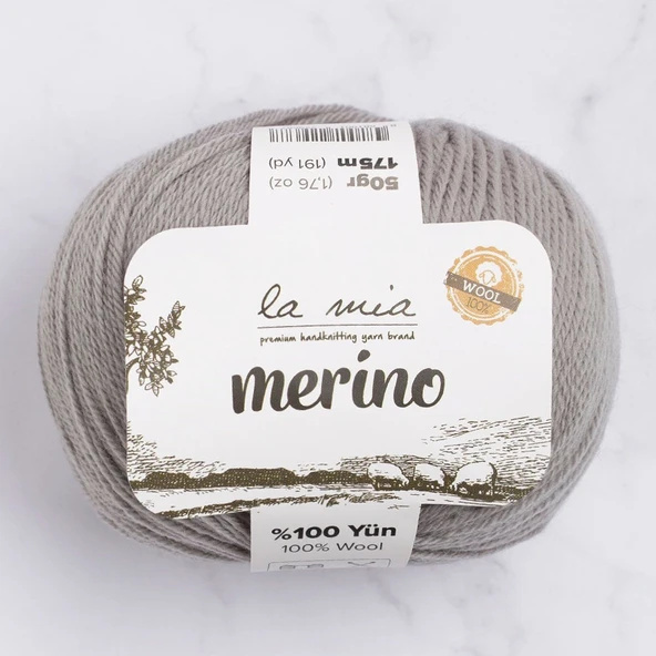 Norino La Mia Merino Gri El Örgü İpi - L031 - 33781 ürün görseli 1