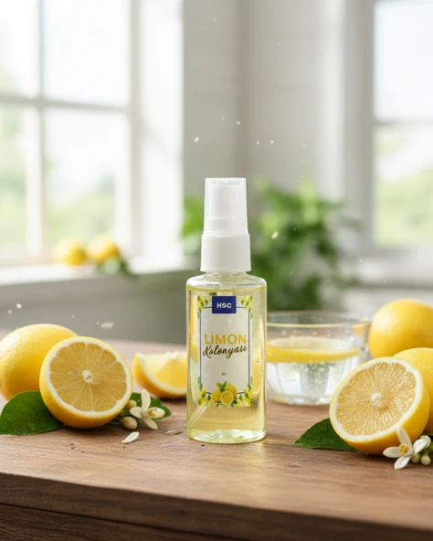 Limon Kolonyası 50cc Sprey Ferahlatıcı Hijyenik Taşınabilir Kolonya ürün görseli 1