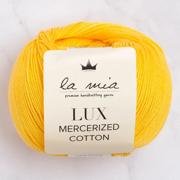 Norino La Mia Lux Mercerized Cotton Koyu Sarısı El Örgü İpi - 181 - 33754 ürün görseli 1