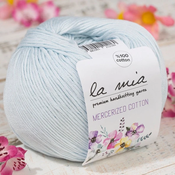 Norino La Mia Mercerized Cotton Bebe Mavi El Örgü İpi - 79 - 33592 ürün görseli 1