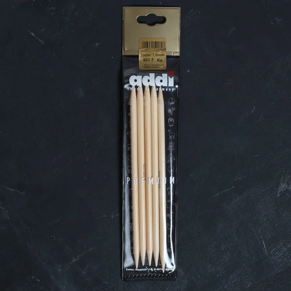 Norino Addi Bambus 7 Mm 20 Cm Bambu Çorap Şişi - 501-7 ürün görseli 1