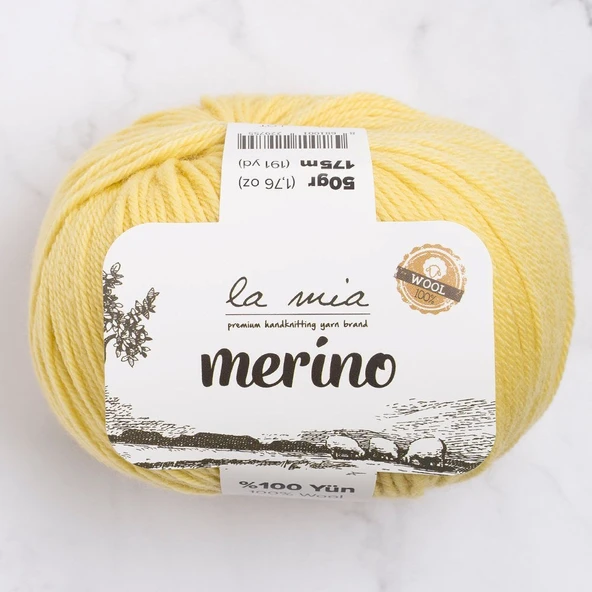 Norino La Mia Merino Sarı El Örgü İpi - L043 - 33788 ürün görseli 1