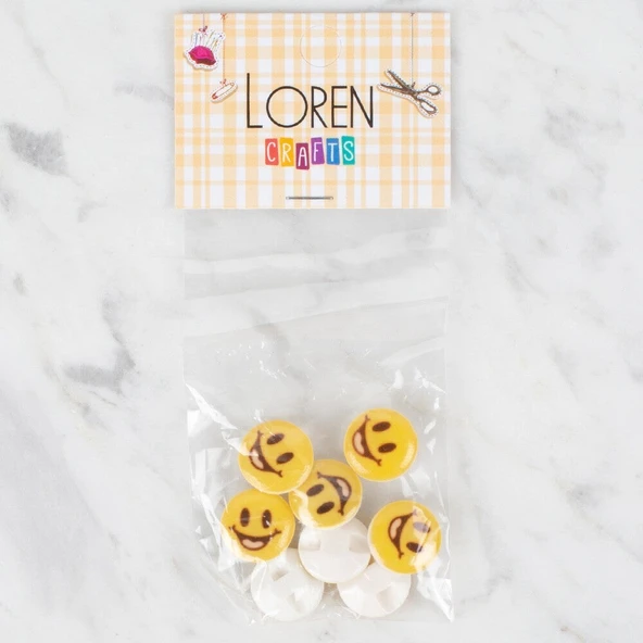 Norino Loren Crafts 8 li Sarı Düğme - 667 ürün görseli 1