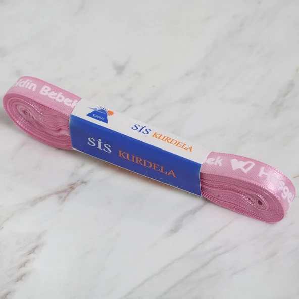 Norino Loren Crafts 1cm 10 mt Pembe Saten Hoşgeldin Bebek ürün görseli 1