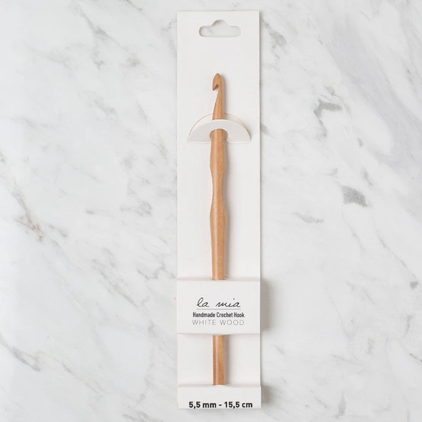 Norino La Mia Whitewood 5.5 mm 15.5 cm Ahşap Yün Tığ ürün görseli 1