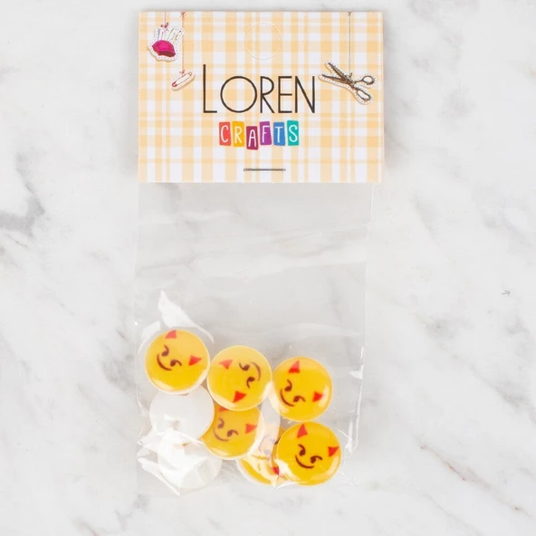 Norino Loren Crafts 8 li Sarı Düğme - 668 ürün görseli 1