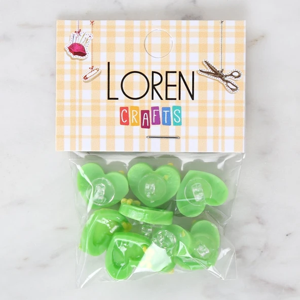 Norino Loren Crafts Yeşil 8'li Düğme - 3015 ürün görseli 1