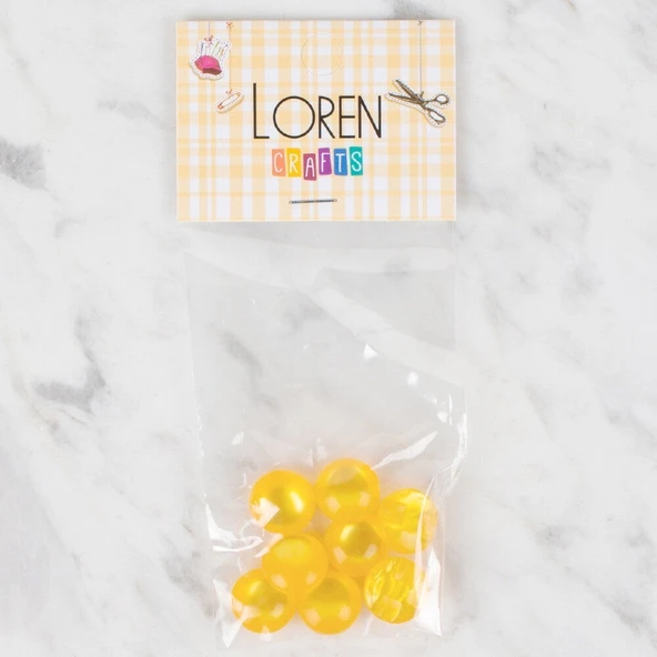 Norino Loren Crafts 8 li Sarı Düğme - 42 ürün görseli 1